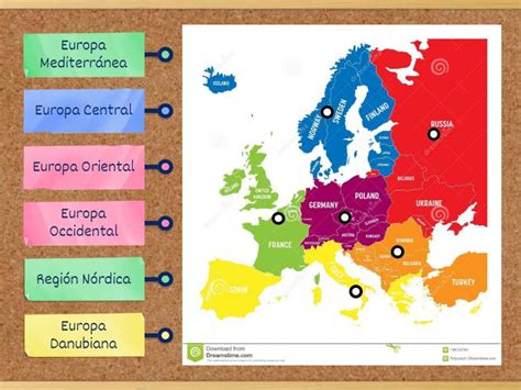 Mapa de Europa con las regiones más afectadas por la caza de brujas resaltadas.