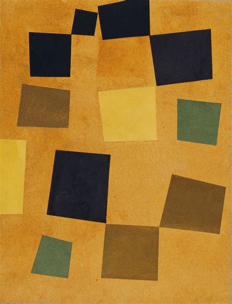 Hans Arp, Untitled (Squares arranged according to the Laws of Chance), 1917, collage