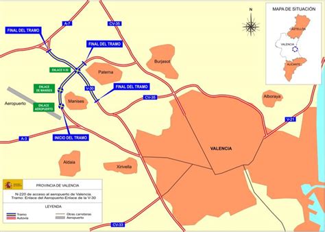 Mapa de ubicación del Polígono Fuente del Jarro en relación a Valencia y vías principales