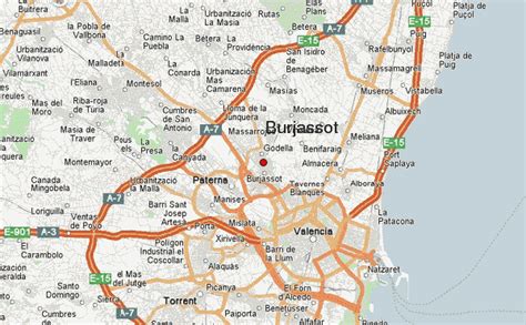 Mapa de la zona de Paterna y Burjassot donde ocurrieron los hechos