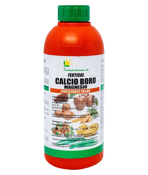 infografía detallando los beneficios del calcio, magnesio, boro y zinc en el desarrollo frutal