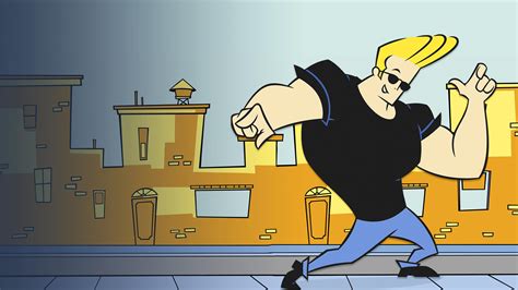 Johnny Bravo en su pose clásica intentando ligar