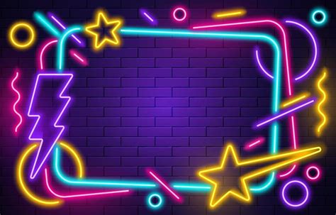 Diseño gráfico con elementos de neón y ambiente de fiesta nocturna urbana
