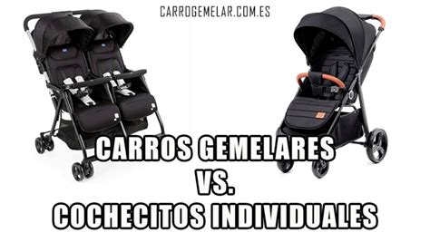 Infografía comparativa: ventajas de los cochecitos gemelares frente a los individuales para el desarrollo infantil