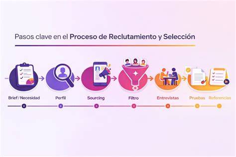 Gráfico del proceso de contratación y evaluación laboral