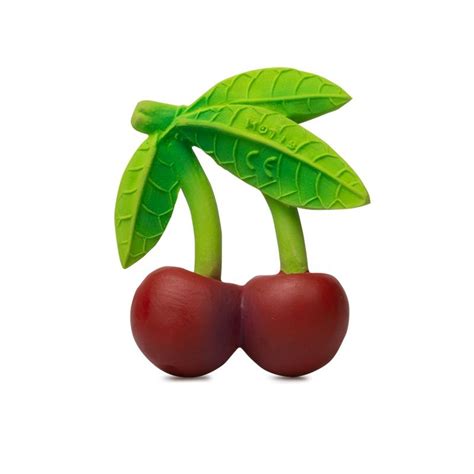 Mordedor de caucho natural con forma de cerezas