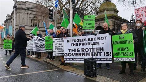 Manifestación pro-elección en Dublín, Irlanda