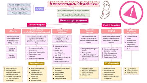 Esquema de las causas de la hemorragia obstétrica