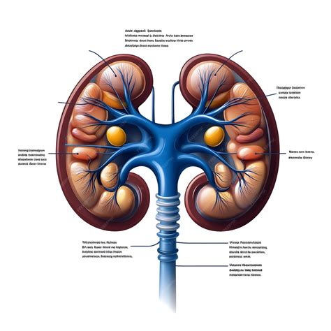 diagrama del sistema urinario humano con énfasis en riñones, vejiga y uretra