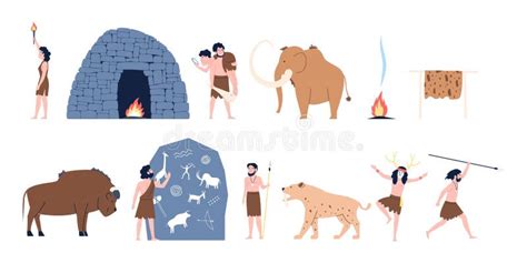 Ilustración de mujeres prehistóricas tocando instrumentos y danzando.