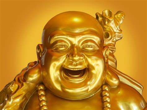 Estatuilla de Budai, el Buda sonriente