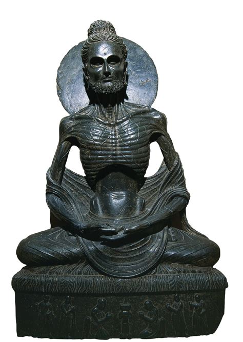 Representación del Buda asceta meditando