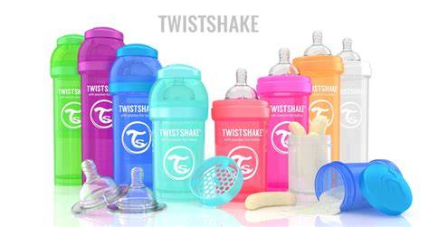 Biberones Twistshake de diferentes tamaños con el sistema anticólicos TwistFlow