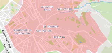 Mapa de ubicación del taller en la zona de Calle Blas Infante en Granada