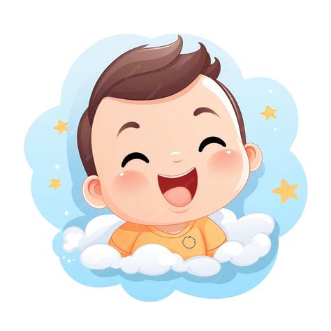 Ilustración de un bebé sonriendo con productos Nutribén Innova de fondo