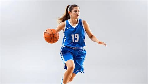 Campo de baloncesto femenino con jugadoras en acción y logos de patrocinadores