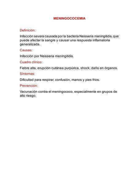 Erupción purpúrica característica de la meningococemia