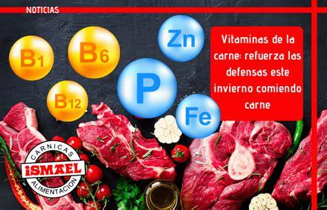 Esquema de los nutrientes esenciales presentes en la carne de ternera para bebés