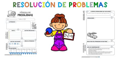 Página de ejemplo o infografía con ejercicios de resolución de problemas del cuaderno Savia