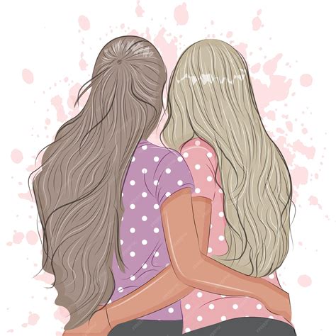 Dos amigas abrazándose, una consolando a la otra