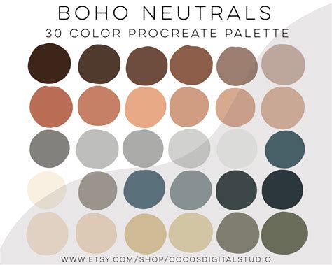 Paleta de colores suaves y neutros para habitaciones de bebé con descripciones de sus efectos