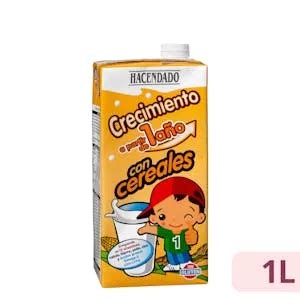 Foto del envase de Preparado lácteo con cereales crecimiento Hacendado