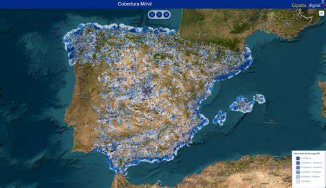 Mapa de cobertura de red de fibra óptica de MasOrange en España