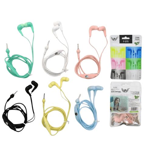 Variedad de auriculares de colores de Ale Hop, con y sin micrófono