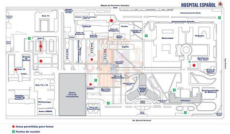 Mapa de acceso al Hospital Español en la Ciudad de México.