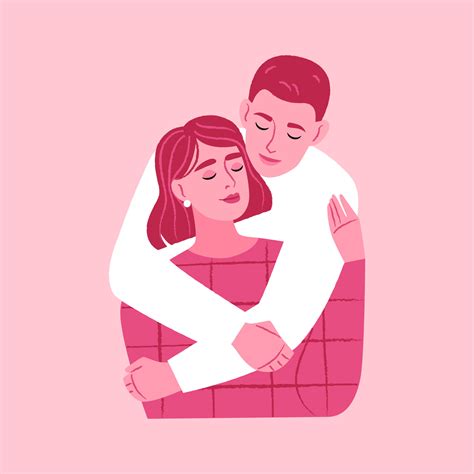 Ilustración de una pareja compartiendo momentos de cariño y apoyo mutuo en la vida cotidiana.