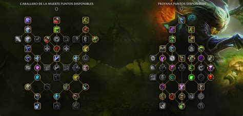 Árbol de talentos optimizado para Caballero de la Muerte Profano PvE