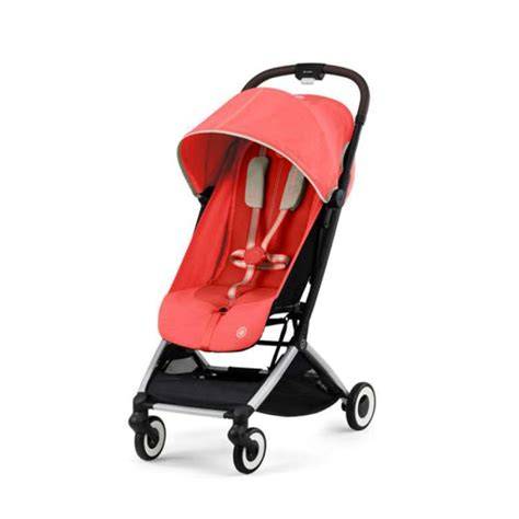 Diseño elegante y ergonómico de la silla de paseo Cybex Balios S Lux en color rebel red