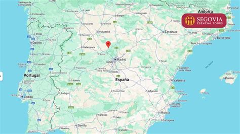 Mapa de Segovia con un marcador en Veganzones