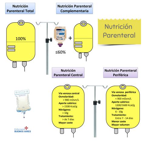 Esquema de la nutrición parenteral en neonatos