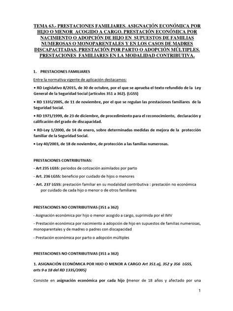 Gráfico comparativo de las prestaciones familiares por hijo a cargo antes y después de la renovación.