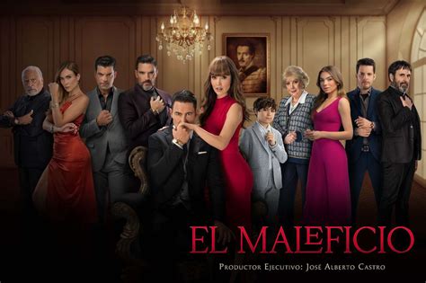 Foto del elenco principal de El Maleficio (Fernando Colunga, Marlene Favela, Julián Gil)