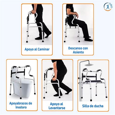 Representación gráfica del andador 'Roo-walk' en acción.