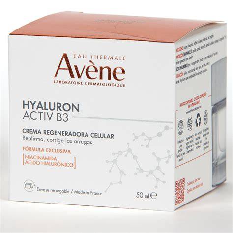 Producto Avène Hyaluron Activ B3 Serum y Crema en un estante