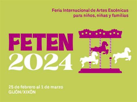 Foto panorámica de la Feria Europea de Artes Escénicas para niños y niñas (FETEN) en Gijón, con stands y público.
