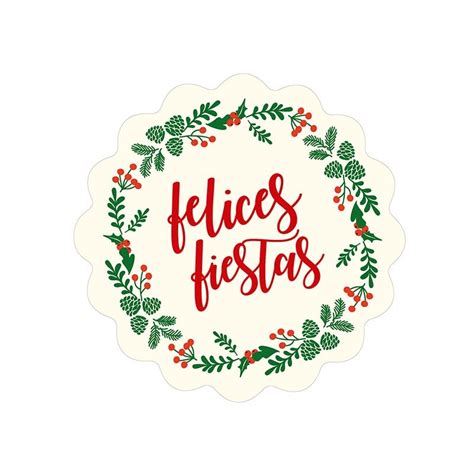 Diseños variados de etiquetas adhesivas de felices fiestas