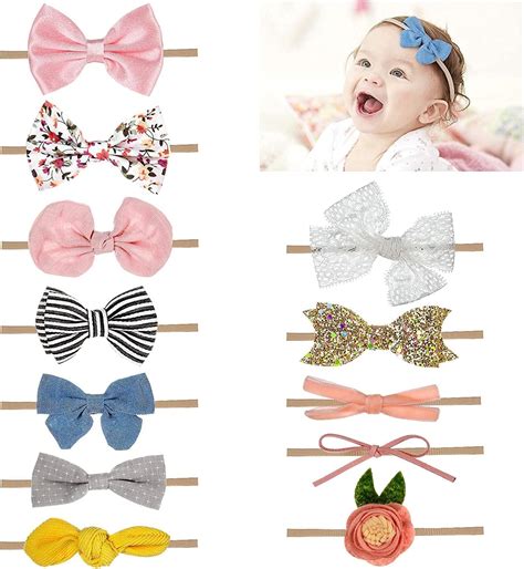 Variedad de accesorios suaves para el cabello de bebé