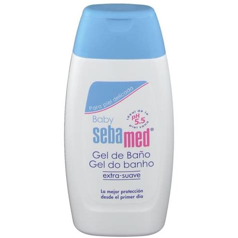 Botellas de gel de baño neutro para bebés con etiquetas de