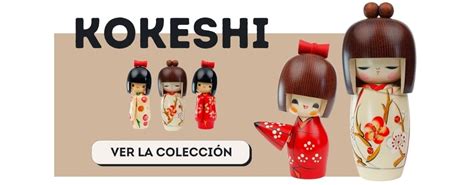 Muñecas kokeshi de diferentes estilos y colores