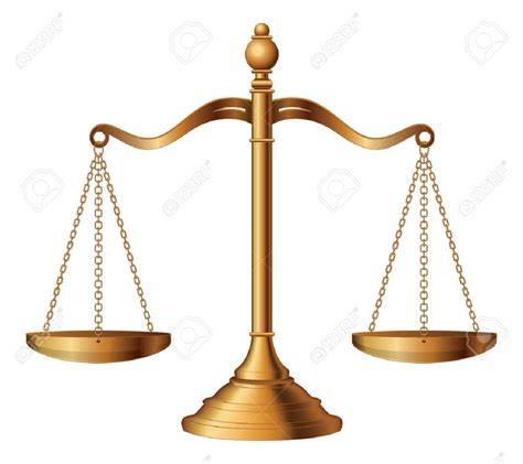 Ilustración de un juicio o balanza de la justicia