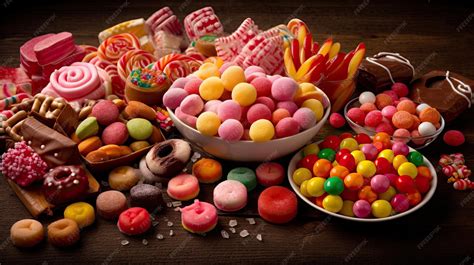 Foto de una variedad de dulces internacionales