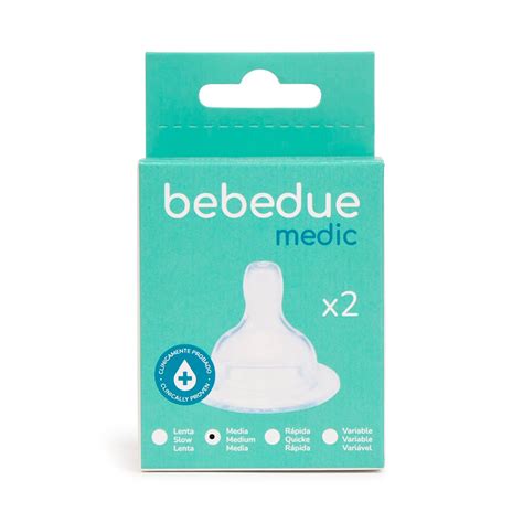 Diseño de tetina Bebedue Medic imitando el pezón natural