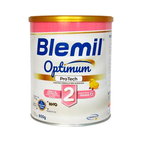 Infografía comparativa de los componentes de Blemil 2 Optimum Evolution con la leche materna.