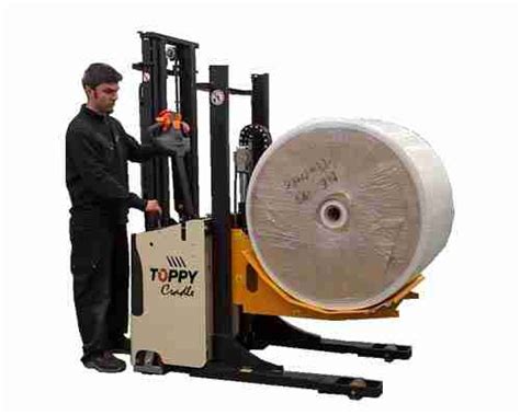 Diseño del Toppy Cradle con superficie de carga en forma de cuna para bobinas