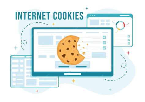 Ilustración de galletas (cookies) en un contexto digital