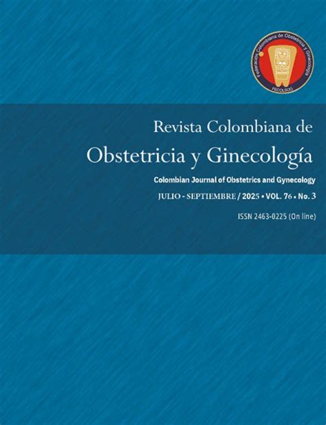 Portada histórica de la Revista Colombiana de Obstetricia y Ginecología